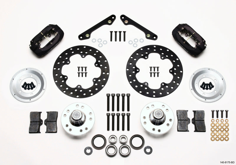 WIL Dynalite Brake Kit - Wilwood Forged Dynalite Front Drag Kit Drilled Rotor 79-81 Camaro