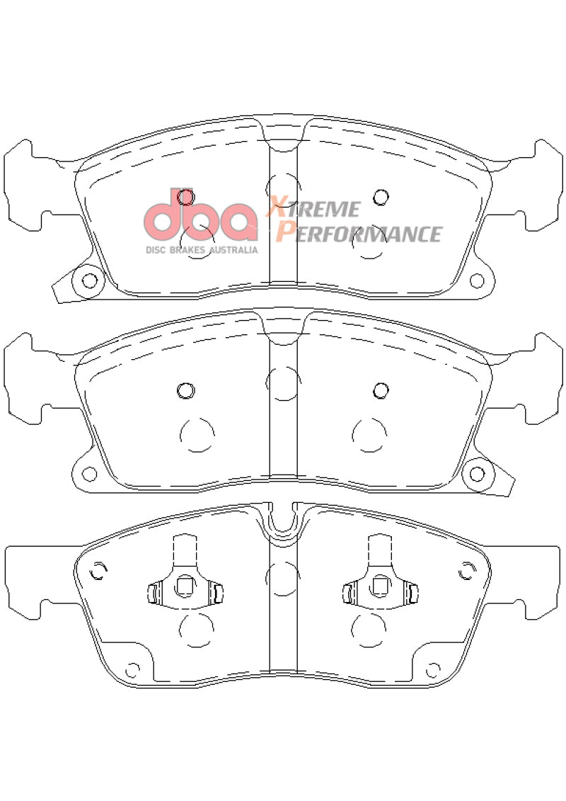 DBA XP650 Brake Pads - DBA 11-12 Dodge Durango / 11-12 Jeep Grand Cherokee XP650 Front Brake Pads