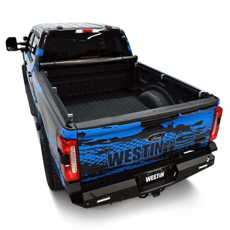 WES Soft Roll Tonneau Covers - Westin 17-24 Ford F-250/350 Super Duty 6.75ft. Bed Soft Roll Tonneau Cover - Black