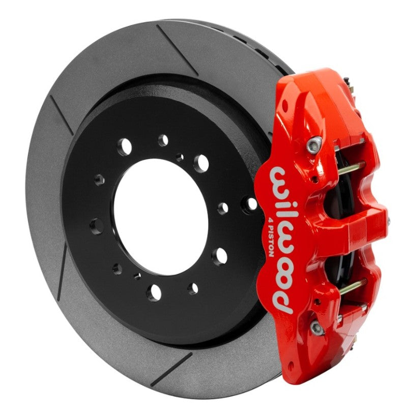 WIL Aero Brake Kit - Wilwood AERO6 Rear Brake Kit 14.5in 2016-2018 Toyota Land Cruiser (J200) w/ Lines - Red
