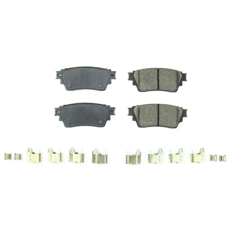 PSB Z17 Evolution Brake Pads - Power Stop 2019 Mitsubishi Eclipse Cross Rear Z17 Evolution Ceramic Brake Pads w/Hardware