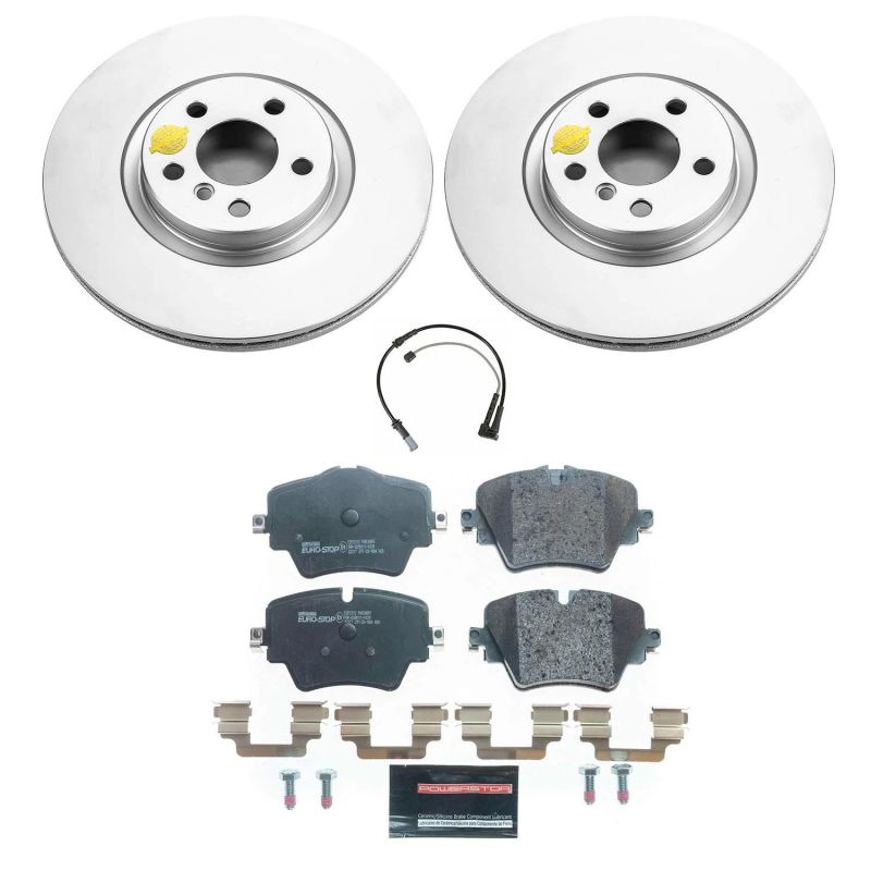 PSB Euro-Stop Kit - Power Stop 16-20 BMW X1 Front Euro-Stop Brake Kit