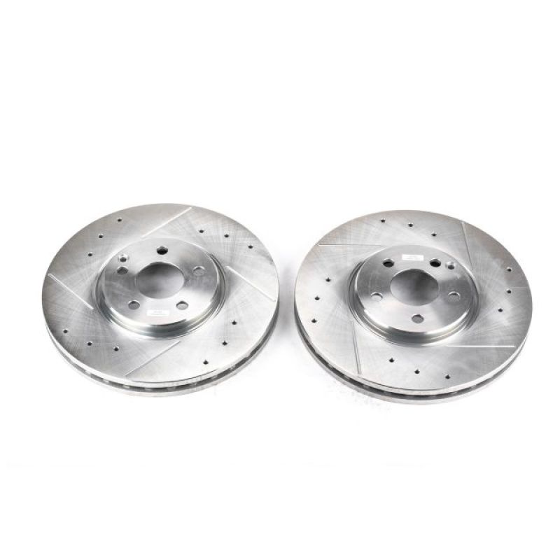PSB Evolution Drill/Slot Rotor - Power Stop 07-09 Mercedes-Benz E350 Front Evolution Drilled & Slotted Rotors - Pair