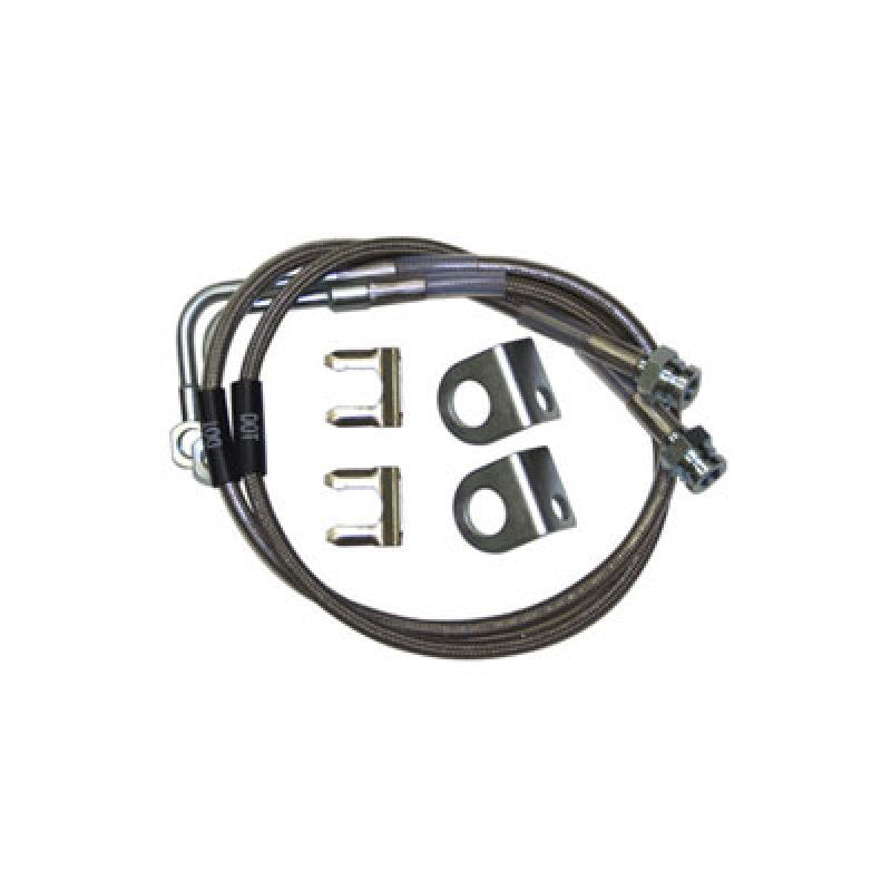 SYN Brake Line Kits - Synergy 07-18 Jeep Wrangler JK/JKU Extended Front/Rear DOT Approved Brake Line Kit
