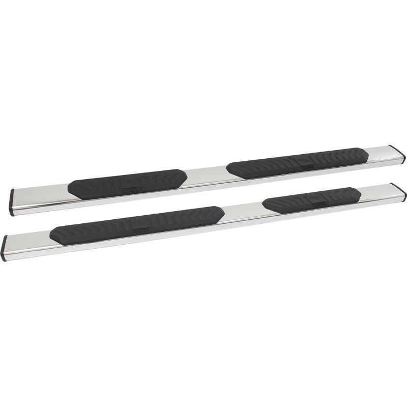 WES Nerf Bars - R5 - Westin 2007-2018 Chevy Silverado 1500/2500/3500 Ext/Dbl Cab R5 Nerf Step Bars - SS