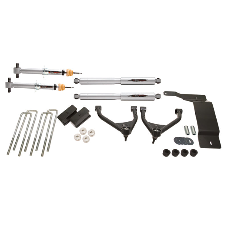 BT Lift Kit w Shocks - Belltech 07-16 Chevrolet Silverado / GMC Sierra 1500 4WD 4in Suspension Lift Kit w/ Shocks