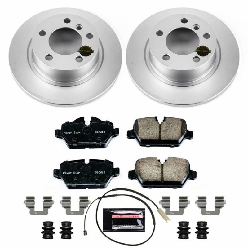 PSB Z23 Evolution Coated Kit - Power Stop 11-16 Mini Cooper Countryman Rear Z23 Evolution Sport Coated Brake Kit