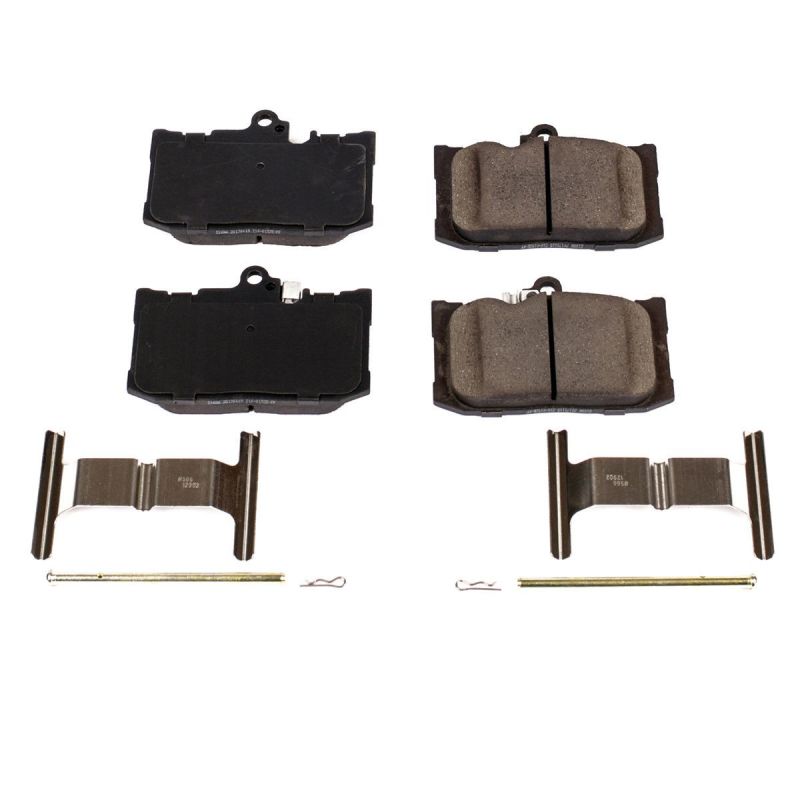 PSB Z17 Evolution Brake Pads - Power Stop 16-17 Lexus GS200t Front Z17 Evolution Ceramic Brake Pads w/Hardware