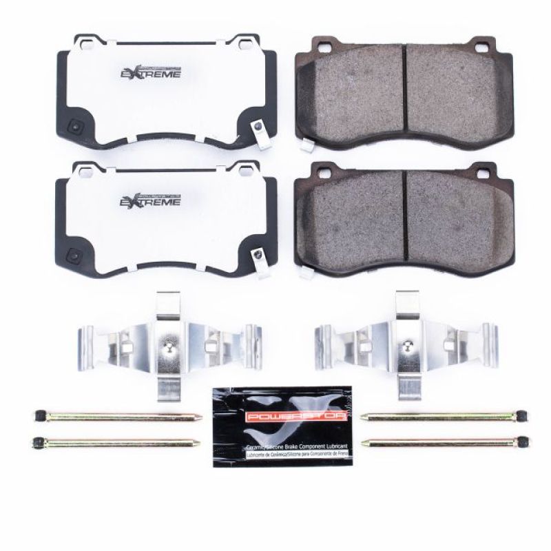PSB Z26 Extreme Brake Pads - Power Stop 05-10 Chrysler 300 Front Z26 Extreme Street Brake Pads w/Hardware