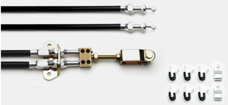 WIL Parking Brake Cable Kit - Wilwood Universal Parking Brake Cable Kit Disc/Drum Combination Parking Brake & MC4 w/ Clevis