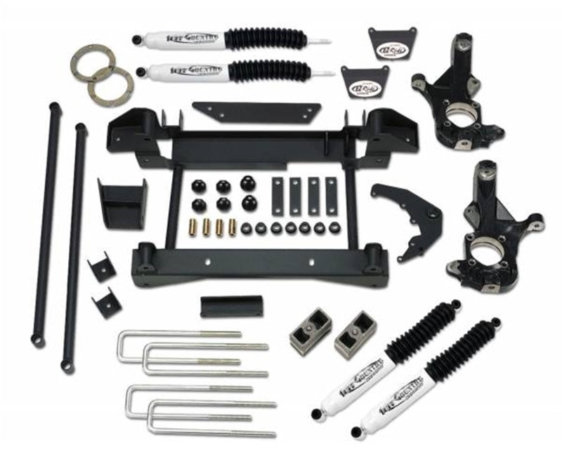 TUF Lift Kits - Tuff Country 01-10 Chevy Silverado 2500HD 4x4 6in Lift Kit (w/1pc Sub Frame SX8000 Shocks)
