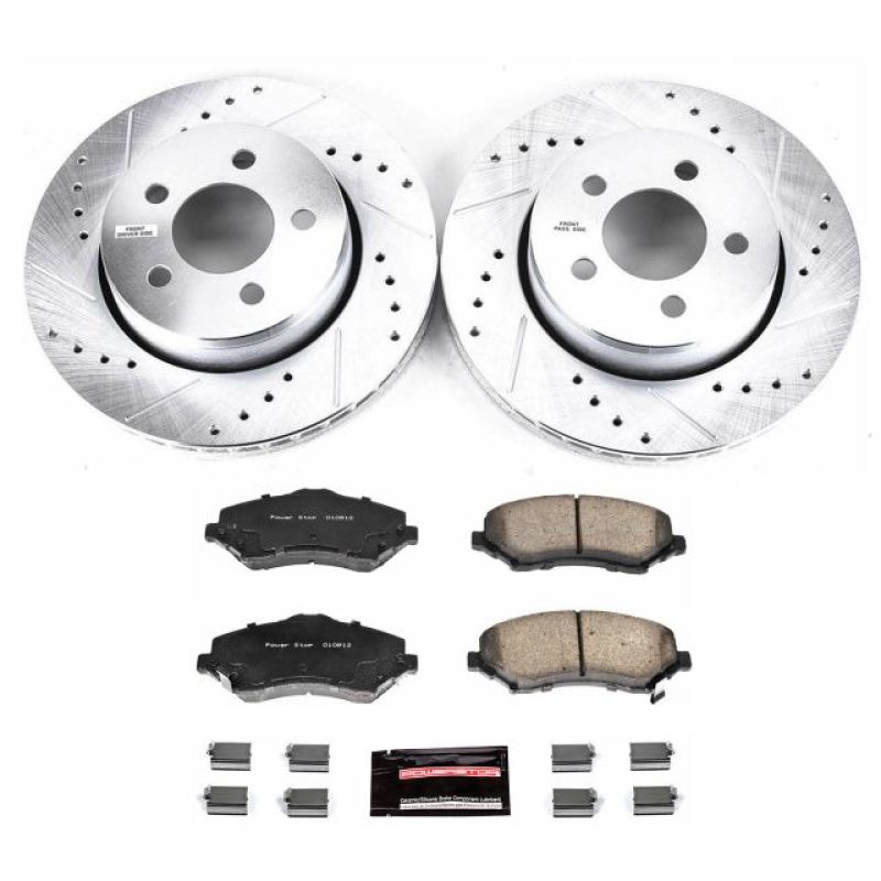 PSB Z23 Evolution Kit - Power Stop 07-11 Dodge Nitro Front Z23 Evolution Sport Brake Kit