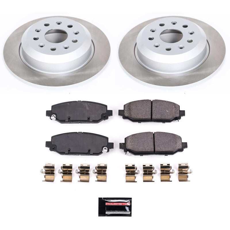 PSB Semi-Coated Rotor Kits - Power Stop 18-22 Jeep Wrangler Rear Semi-Coated Rotor Kit