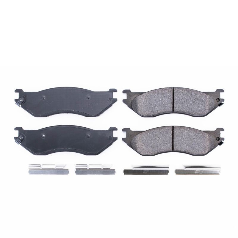 PSB Z17 Evolution Brake Pads - Power Stop 04-06 Dodge Durango Front Z17 Evolution Ceramic Brake Pads w/Hardware