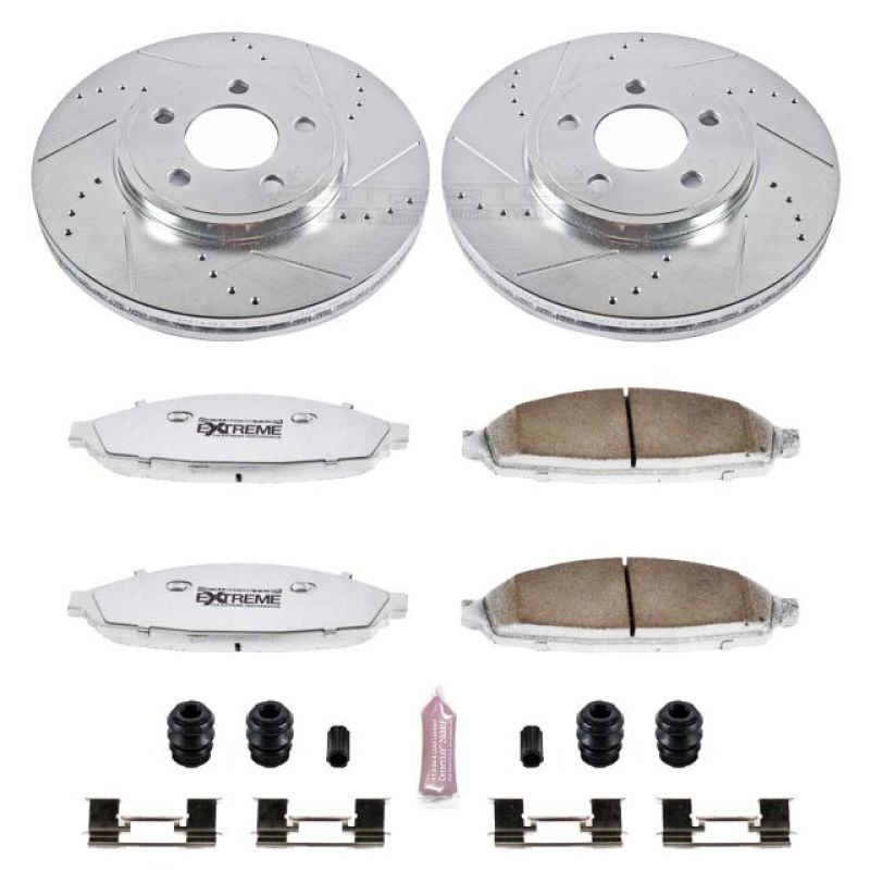 PSB Z26 Street Warrior Kit - Power Stop 03-11 Ford Crown Victoria Front Z26 Street Warrior Brake Kit
