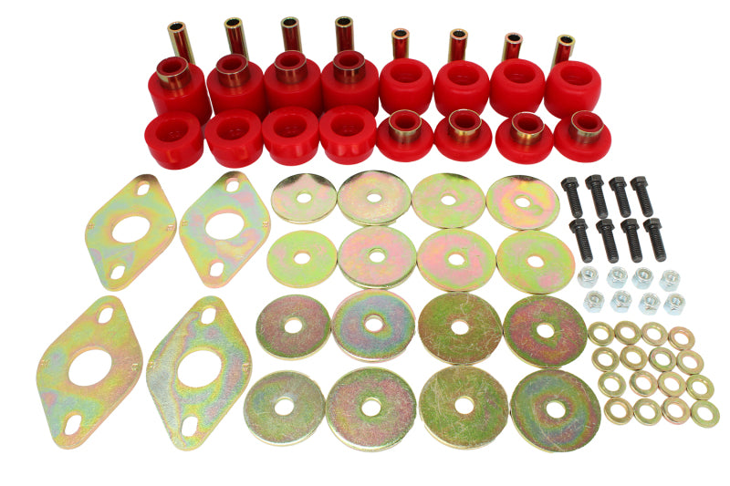 ES Body Mounts - Red - Energy Suspension 04-15 Nissan Titan Body Mount Set - Red