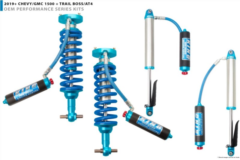 KIN 2.5 Coilovers - King Shocks 2019+ Chevrolet Silverado 1500 Front 2.5 Dia Rem. Res Coilover w/Adjuster (Pair)
