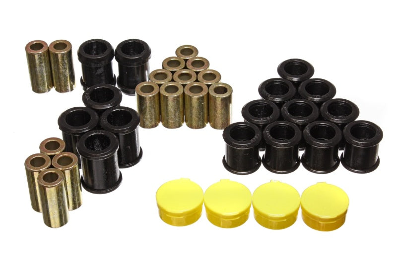 ES Cntrl Arm Bushings - Black - Energy Suspension 95-98 Nissan 240SX (S14) Black Rear Control Arm Bushing Set (Must reuse existing o