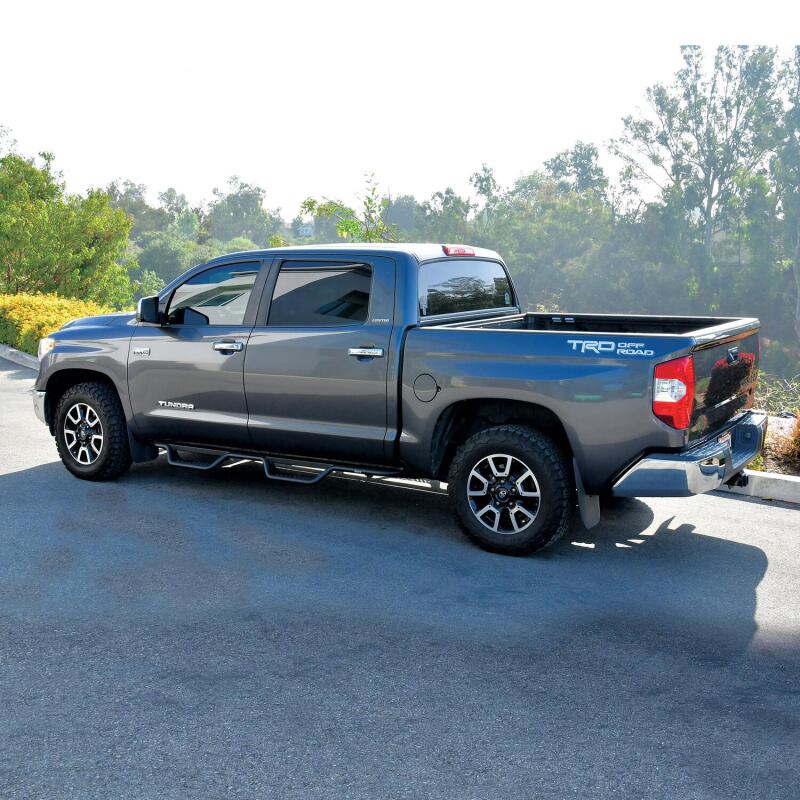 WES Nerf Bars - Outlaw - Westin 07-21 Toyota Tundra CrewMax Outlaw Drop Nerf Step Bars - Textured Black