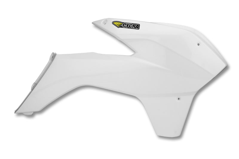 CYC Radiator Shroud - Cycra 13-15 KTM 125 SX Powerflow Radiator Shrouds - White