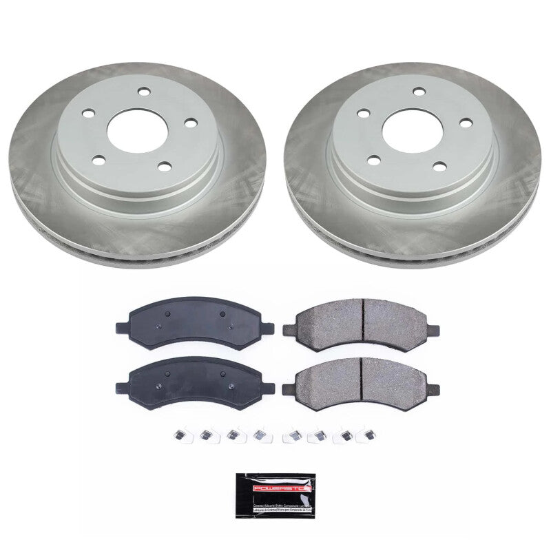 PSB Semi-Coated Rotor Kits - Power Stop 19-22 Ram 1500 Classic Front Semi-Coated Rotor Kit