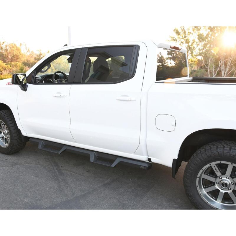 WES Nerf Bars - HDX Drop - Westin 2019 Chevrolet Silverado / GMC Sierra 1500 Crew Cab Drop Nerf Step Bars - Textured Black