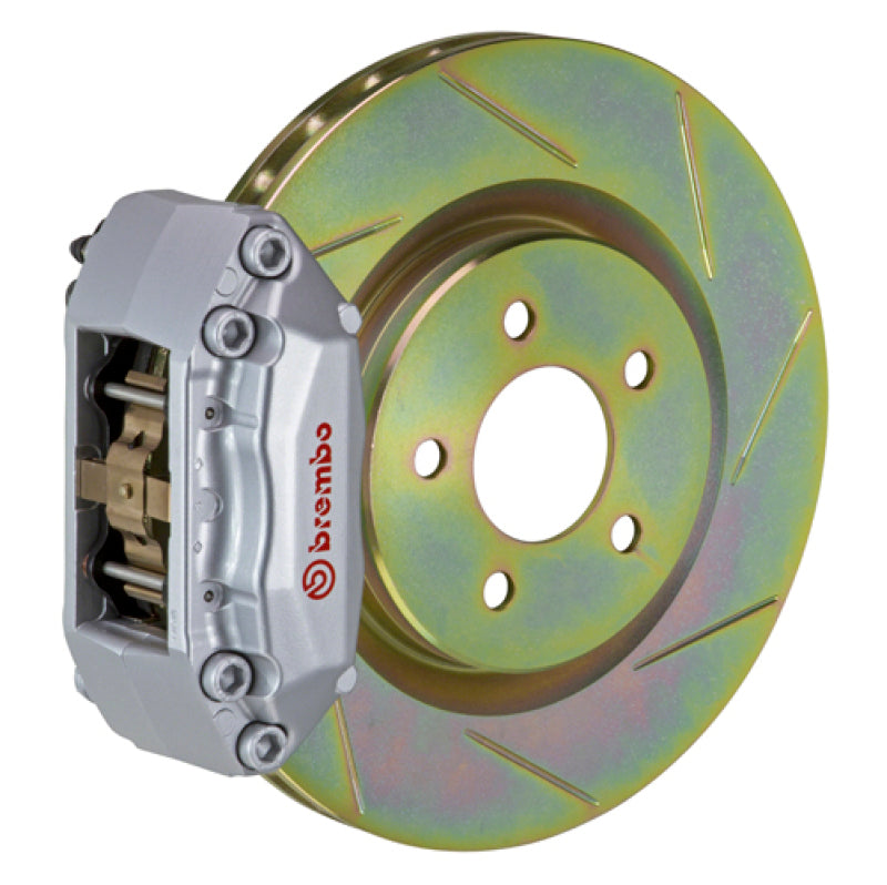 BRB Big Brake Kits - Brembo 15-21 Golf (Mk7) Front GT BBK 4 Piston Cast 2pc 330x28 1pc Rotor Slotted Type-1-Silver