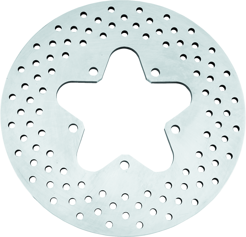 BKC Brake Hardware E - Bikers Choice 86-99 FLT Stock Replacement Rear Brake Rotor Drilled Steel H-D 40936-86