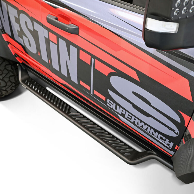 WES Running Boards - Outlaw - Westin 21-25 Ford Bronco 4dr (Excl. Sport) Outlaw Drop Running Boards - Tex. Blk