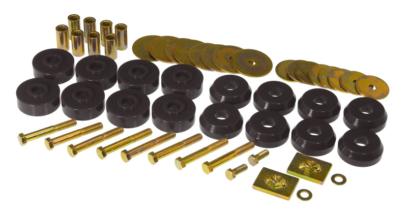 PRO Body/Subframe Bush - Blk - Prothane 59-64 Chevy Impala / Belair Body Mount Kit - Black