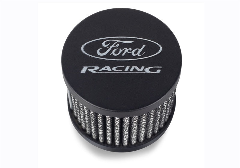 FR Breather Caps - Ford Racing Black Crinkle Unshielded Breather w/Ford Racing Logo