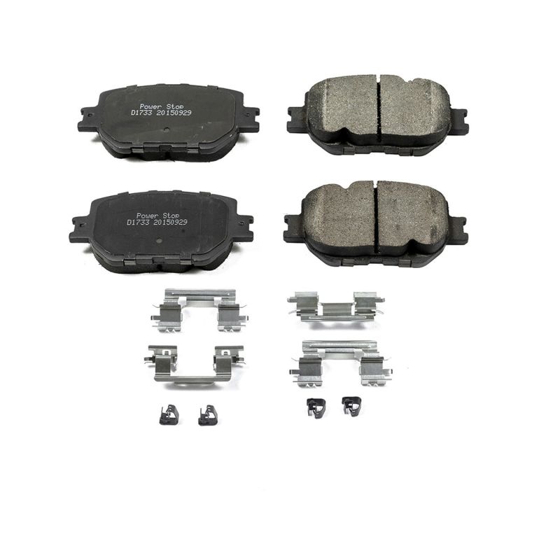 PSB Z17 Evolution Brake Pads - Power Stop 14-15 Lexus IS250 Front Z17 Evolution Ceramic Brake Pads w/Hardware