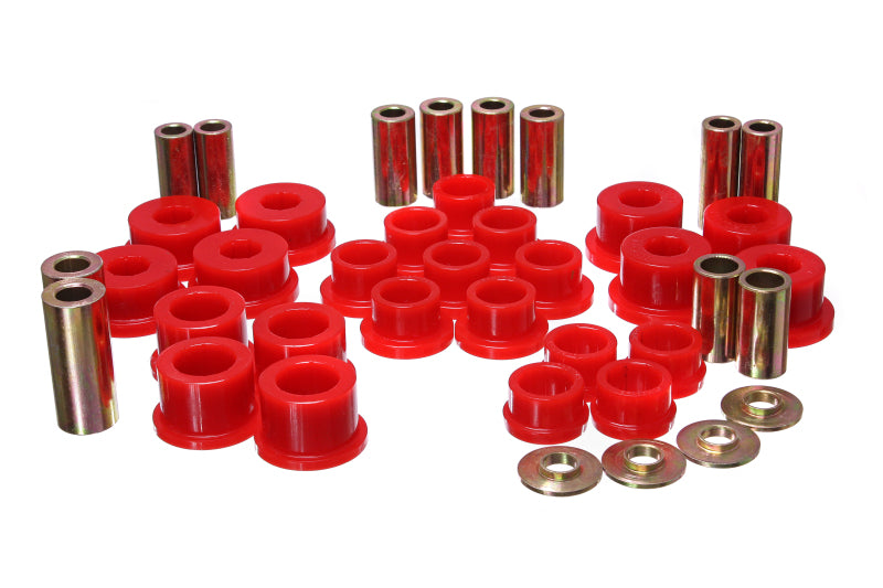 ES Cntrl Arm Bushings - Red - Energy Suspension 06-14 Mazda Miata Red Rear Control Arm Bushing Set