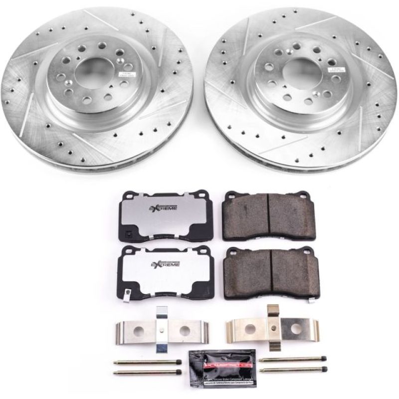 PSB Z26 Street Warrior Kit - Power Stop 17-19 Honda Civic Front Z26 Street Warrior Brake Kit