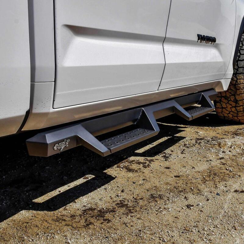 WES Nerf Bars - HDX Drop - Westin/HDX 2022 Toyota Tundra Double Cab Drop Nerf Step Bars - Textured Black