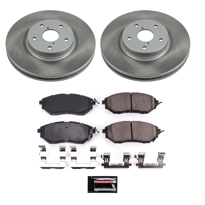 PSB Semi-Coated Rotor Kits - Power Stop 15-21 Subaru WRX Front Semi-Coated Rotor Kit