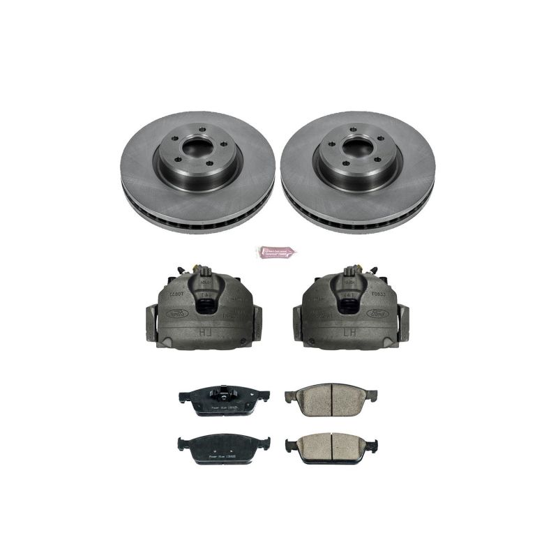 PSB Autospecialty Caliper - Power Stop 14-18 Ford Transit Connect Front Autospecialty Kit w/Cals
