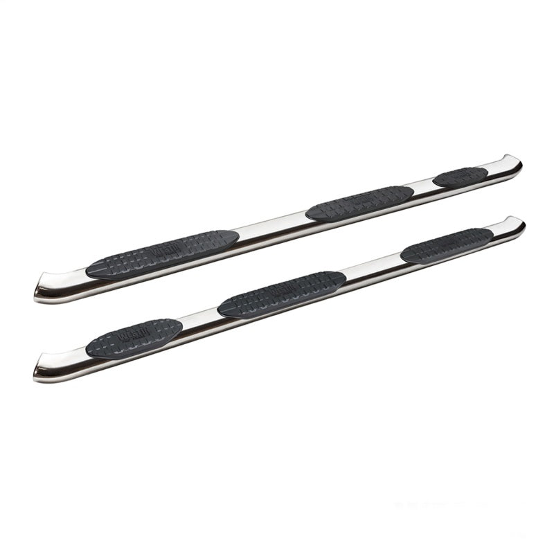 WES Nerf Bars - PRO TRAXX 5 - Westin 19-20 Ram 1500 Quad Cab w/ 6.5ft Bed PRO TRAXX 5 W2W Oval Nerf Step Bars - Stainless Steel