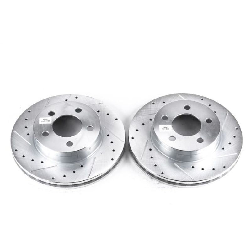 PSB Evolution Drill/Slot Rotor - Power Stop 95-01 Ford Explorer Front Evolution Drilled & Slotted Rotors - Pair