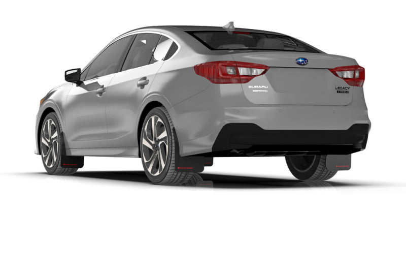 RAL UR Blk Flap/Rd Logo - Rally Armor 20-25 Subaru Legacy Black UR Mud Flap w/Red Logo