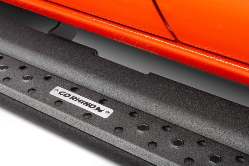 GOR Dom Extreme DSS - Go Rhino Dominator Extreme DSS Sliders - Tex Blk - 80in