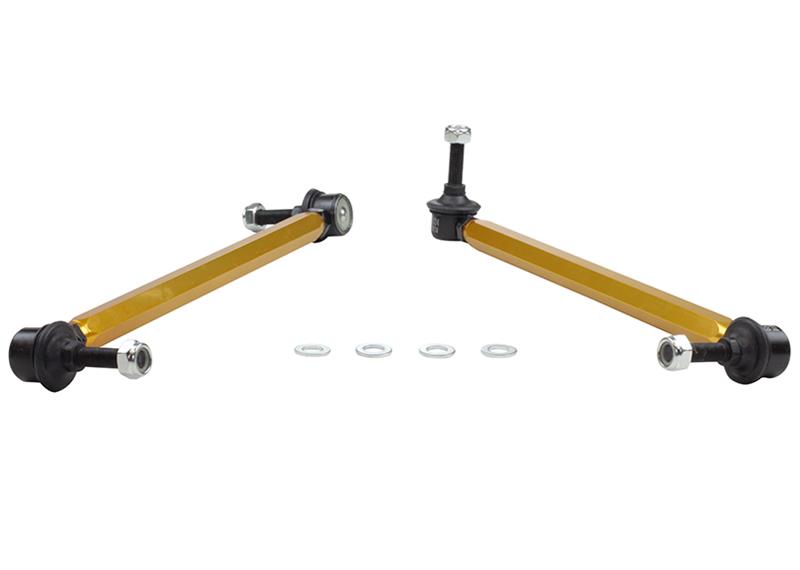 WL Sway Bar Links - Whiteline 06/05+ Ford Focus LS / 05/09+ Mazda 3 BK Front Swaybar Link Kit H/Duty Adj Steel Ball