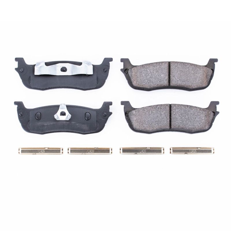 PSB Z17 Evolution Brake Pads - Power Stop 97-02 Ford Expedition Rear Z17 Evolution Ceramic Brake Pads w/Hardware