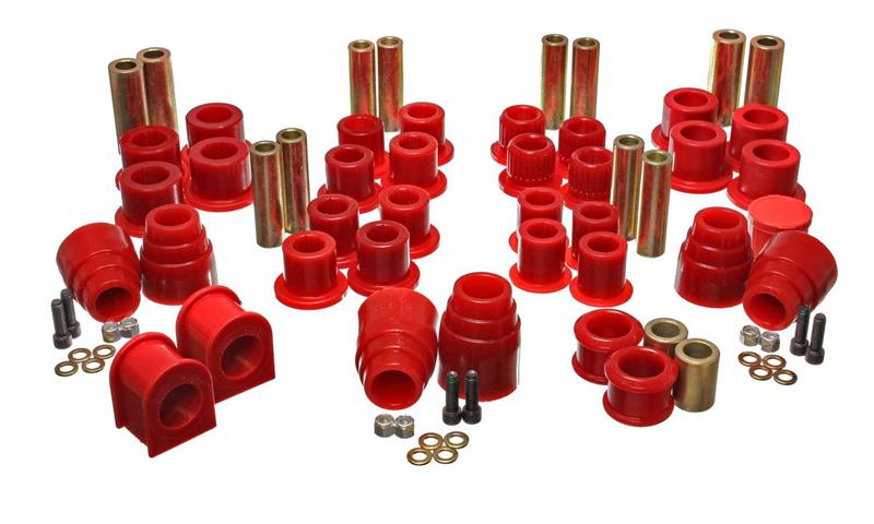 ES Hyper-Flex Sets - Red - Energy Suspension 00-04 Ford Excursion 4WD Red Hyper-flex Master Bushing Set