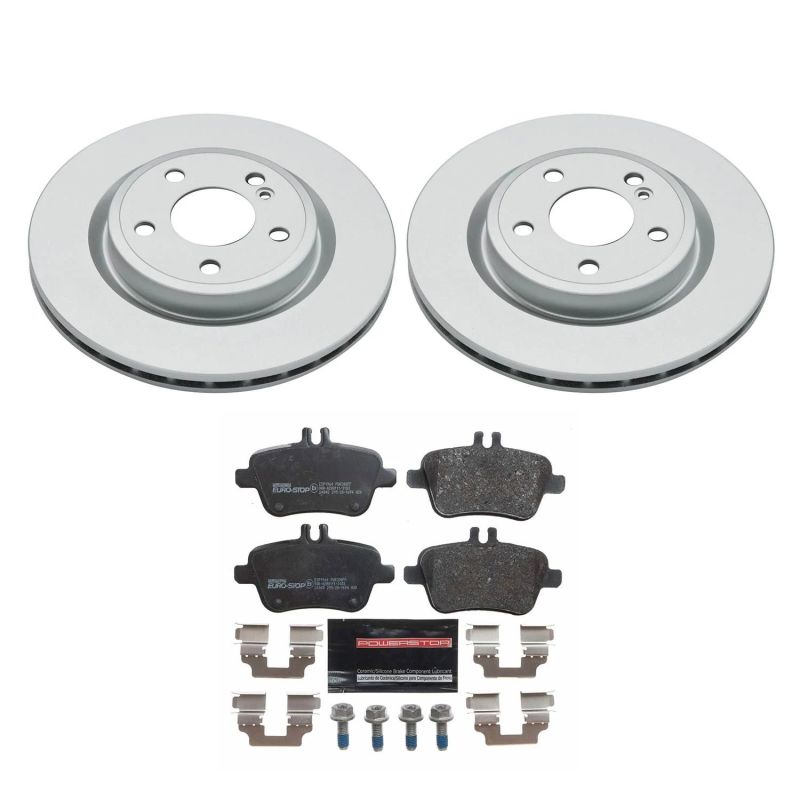 PSB Euro-Stop Kit - Power Stop 14-19 Mercedes-Benz CLA250 Rear Euro-Stop Brake Kit