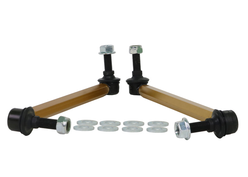 WL Sway Bar Links - Whiteline Universal Sway Bar - Link Assembly Heavy Duty 330mm-355mm Adjustable Steel Ball