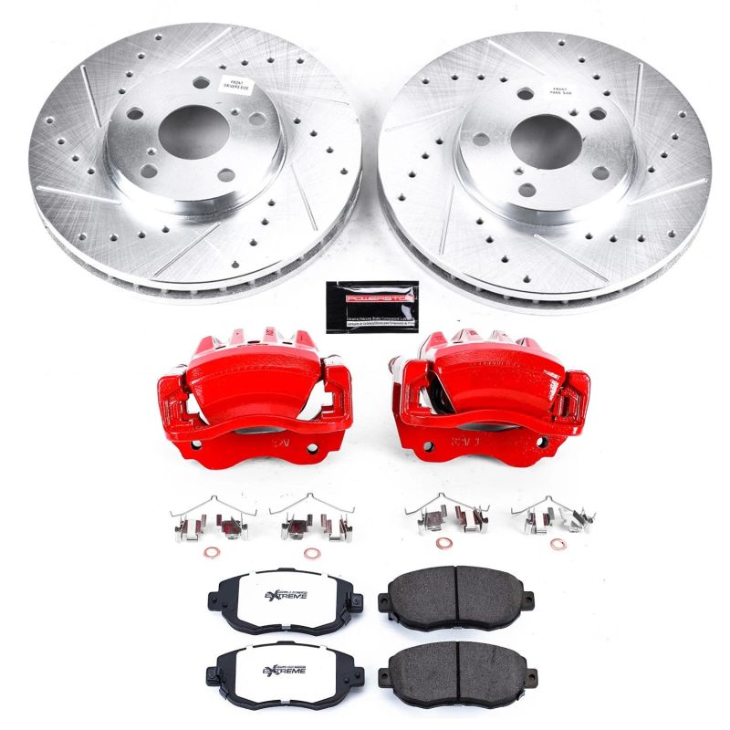 PSB Z26 Street Warrior Kit - Power Stop 02-10 Lexus SC430 Front Z26 Street Kit w/Cals