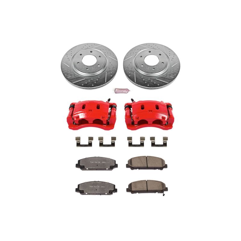 PSB Z36 Truck & Tow Kit - Power Stop 08-10 Nissan Titan Front Z36 Truck & Tow Kit w/Cals