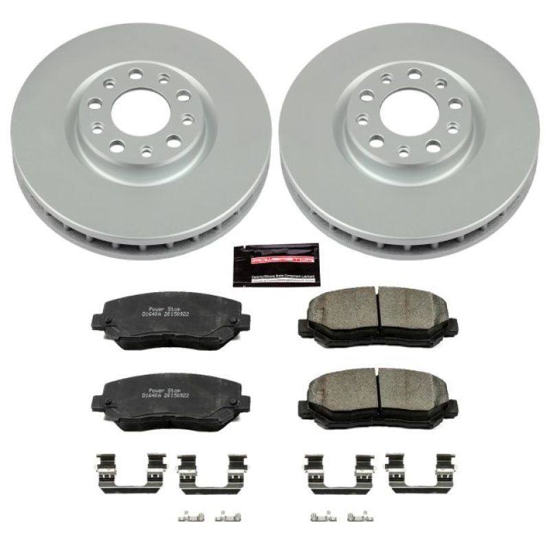 PSB Z17 Evolution Coated Kit - Power Stop 15-17 Chrysler 200 Front Z17 Evolution Geomet Coated Brake Kit