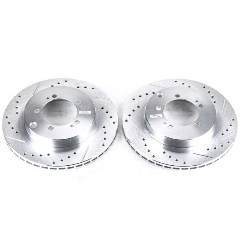 PSB Evolution Drill/Slot Rotor - Power Stop 94-96 Dodge Stealth Rear Evolution Drilled & Slotted Rotors - Pair